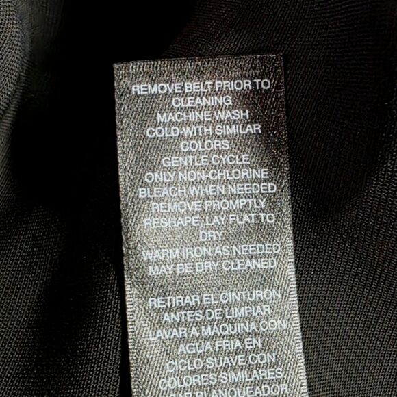 White House Black Market Black Utility Shirt Dress | Size 4 - Picture 12 of 12